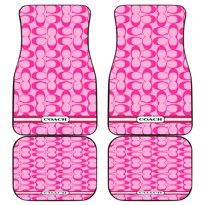 COACH PINK NEW LOGO Car floor mats Universal fit