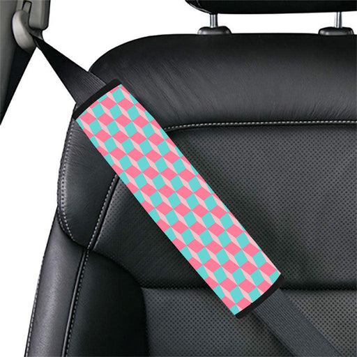 burberry iconic shape pink and blue Car seat belt cover