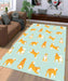 brown dog Living room carpet rugs