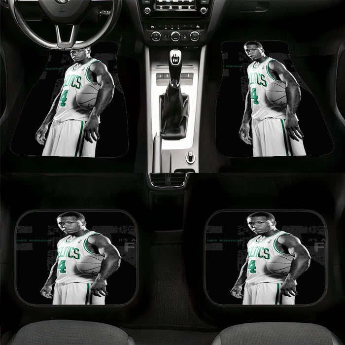 boston celtics almost monochrome basketball Car floor mats Universal fit