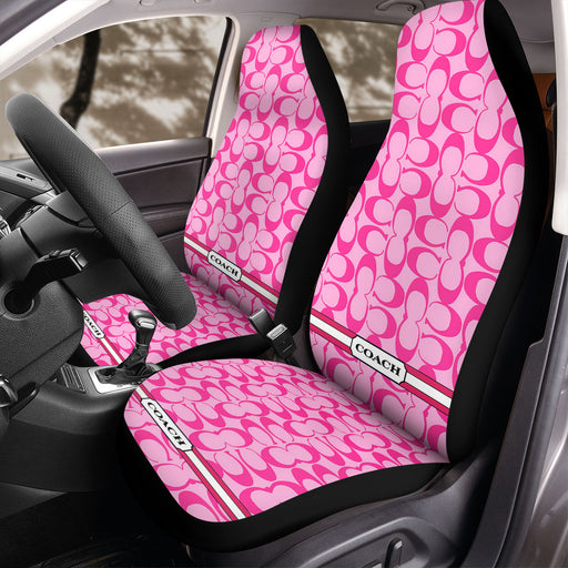 COACH PINK NEW LOGO Car Seat Covers