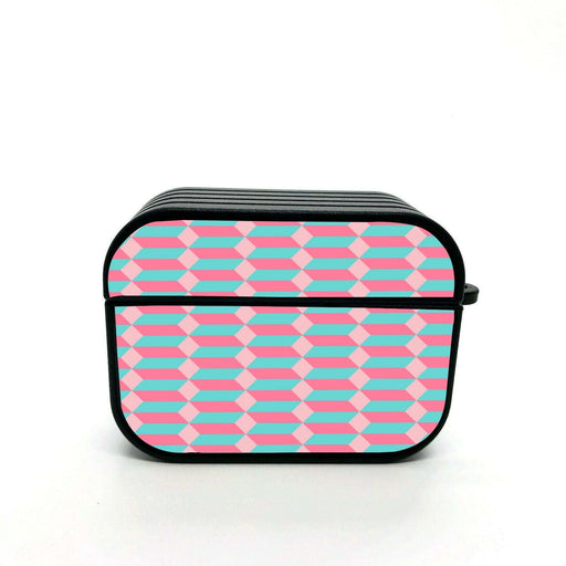 burberry iconic shape pink and blue airpods case