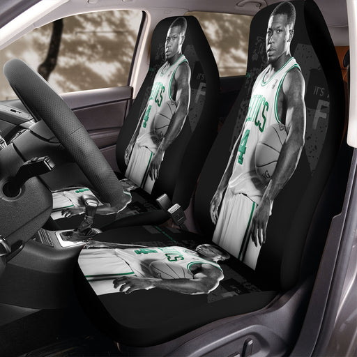 boston celtics almost monochrome basketball Car Seat Covers