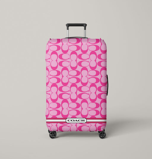 coach pink new logo Luggage Cover | suitcase