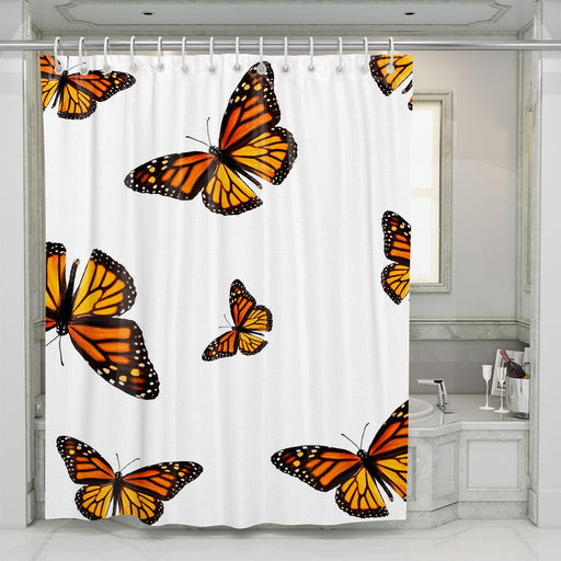 butterfly beautiful pattern shower curtains