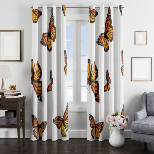 butterfly beautiful pattern window Curtain