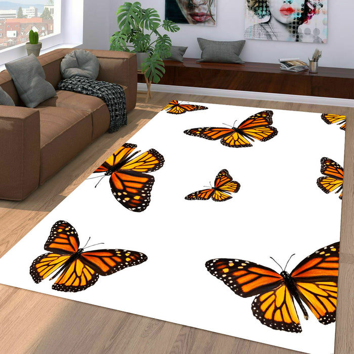 butterfly beautiful pattern Living room carpet rugs