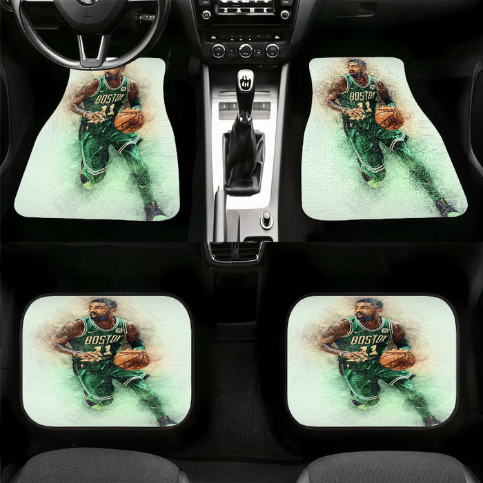 boston player nba green Car floor mats Universal fit