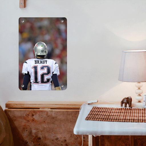 brady in center of field nfl Poster Metal print wall art