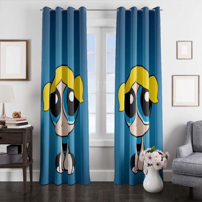 bubbles powerpuff girls window curtains