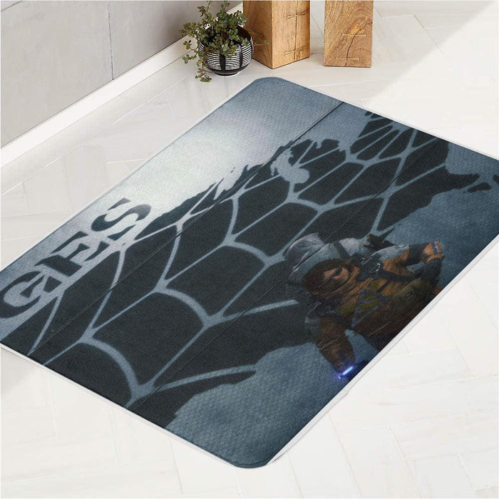 bridges logo on the wall death stranding bath rugs