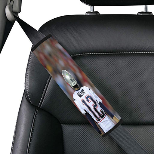 brady in center of field nfl Car seat belt cover - Grovycase