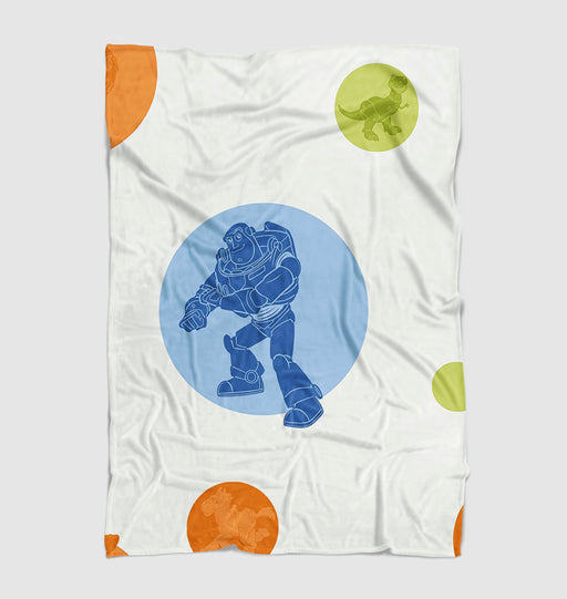 buzz lightyear with another toys Ultra soft fleece blanket