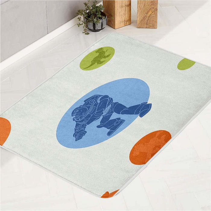 buzz lightyear with another toys bath rugs