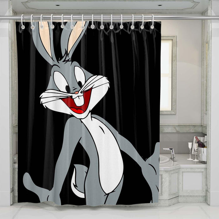 bugs bunny smile shower curtains