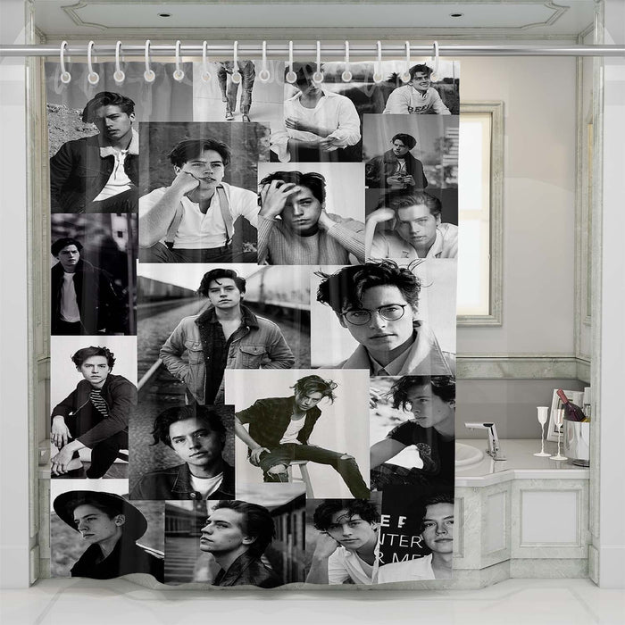 cole sprouse riverdale shower curtains