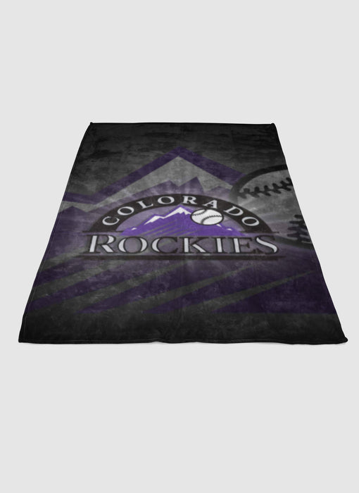 Colorado Rockies soft fleece blanket