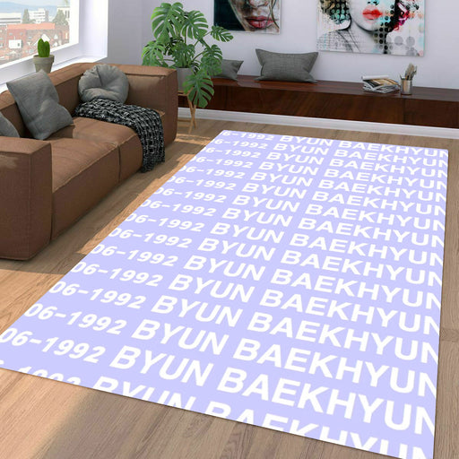 byun baekhyun member exo Living room carpet rugs