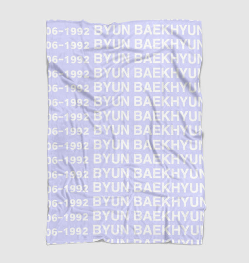 byun baekhyun member exo Ultra soft fleece blanket