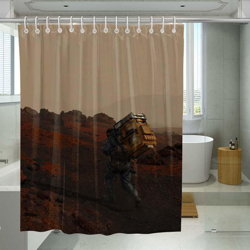 calm dog shower curtains