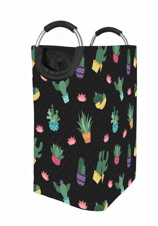 cactus flower pattern floral Laundry Hamper | Laundry Basket