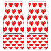 comme des garcons play red logo Car floor mats Universal fit