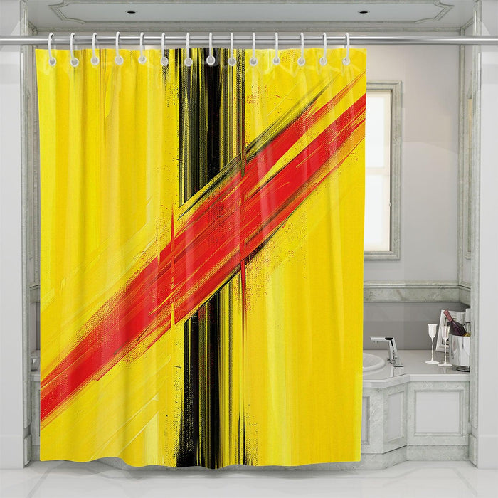 canvas brush painting kill bill movie shower curtains