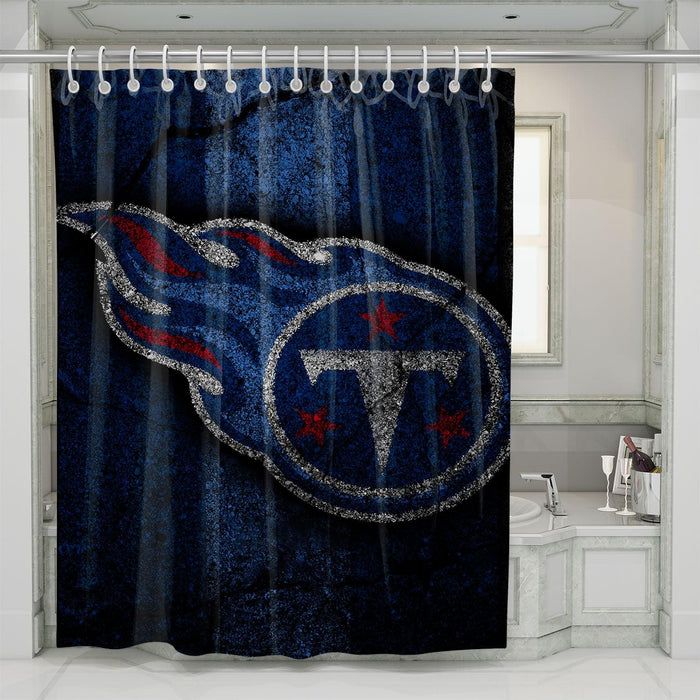 break the wall of titans shower curtains