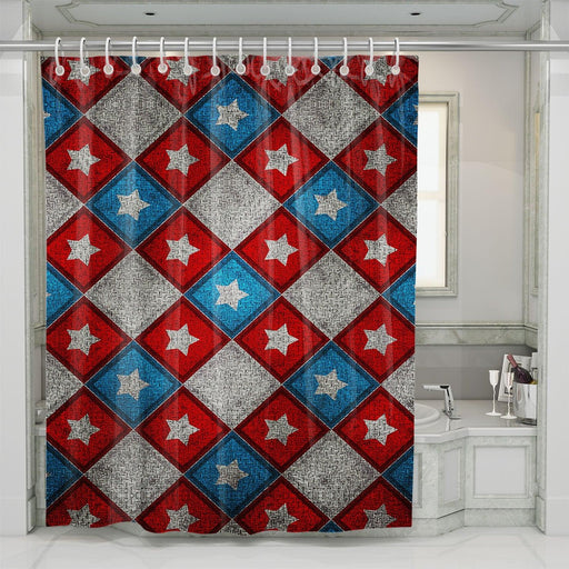 captain america stars icon marvel shower curtains