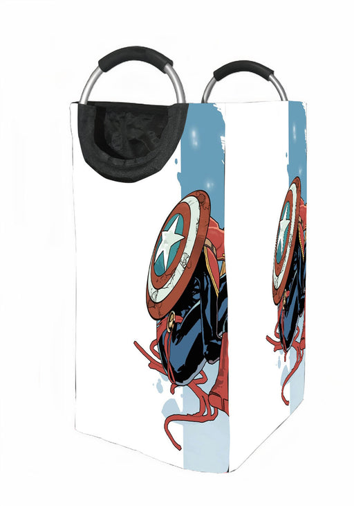 captain america x captain marvel Laundry Hamper | Laundry Basket