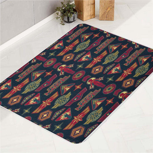 captain marvel starter pack bath rugs