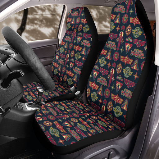 captain marvel starter pack Car Seat Covers