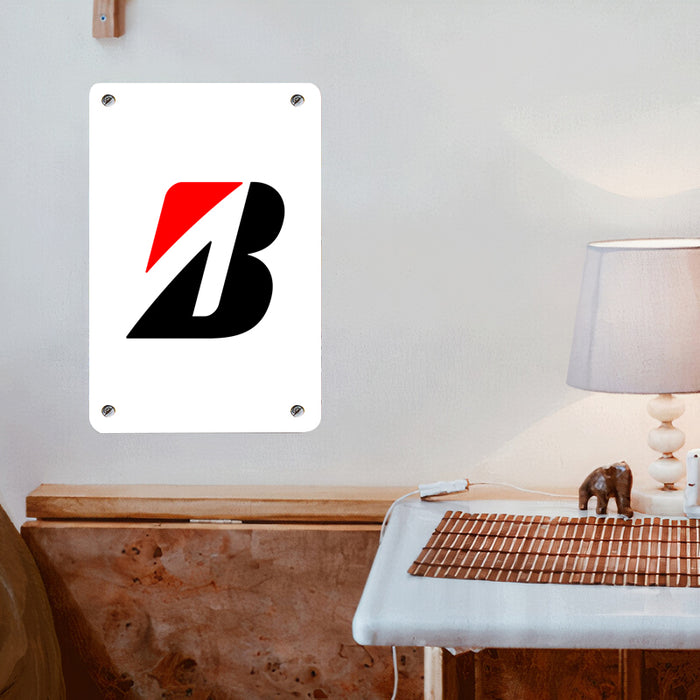 bridgestone logo bold Poster Metal print wall art