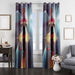 captain marvel galaxy window curtains