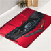 CORVETTE C8 RED bath rugs