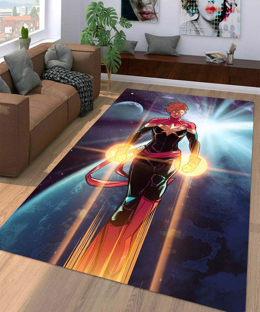 captain marvel galaxy Living room carpet rugs