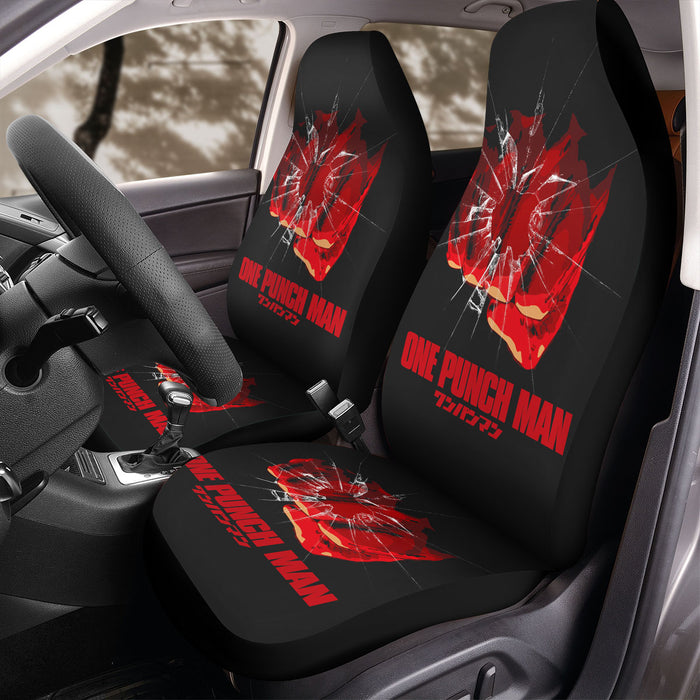 broken glass one punch man Car Seat Covers