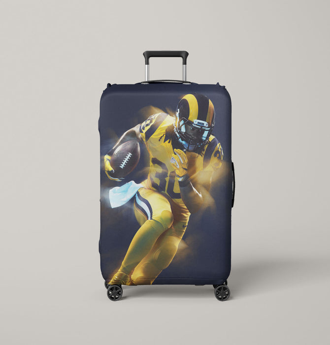 bring running the ball nfl Luggage Covers | Suitcase