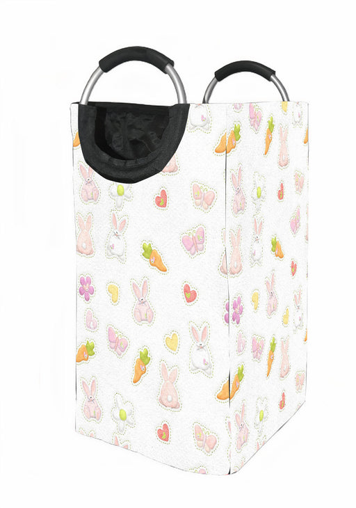 carrot rabbit and butterfly live Laundry Hamper | Laundry Basket