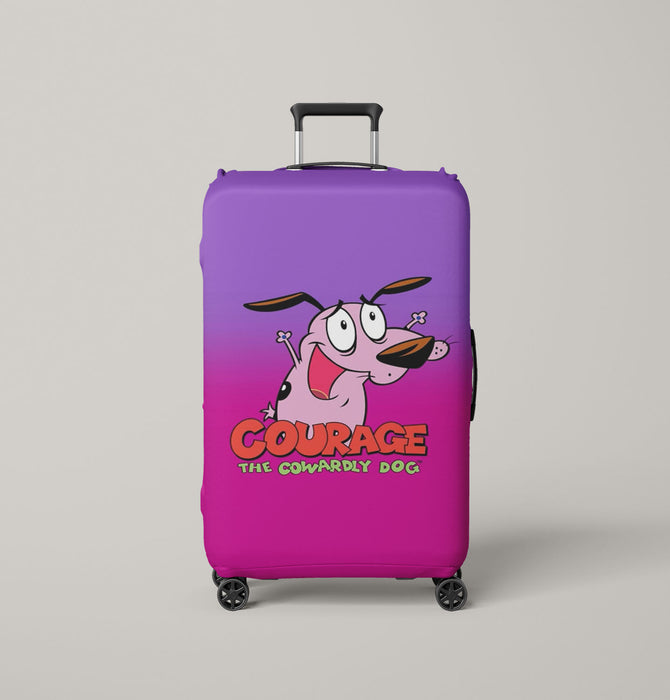 courage the cowardly dog plush Luggage Cover | suitcase