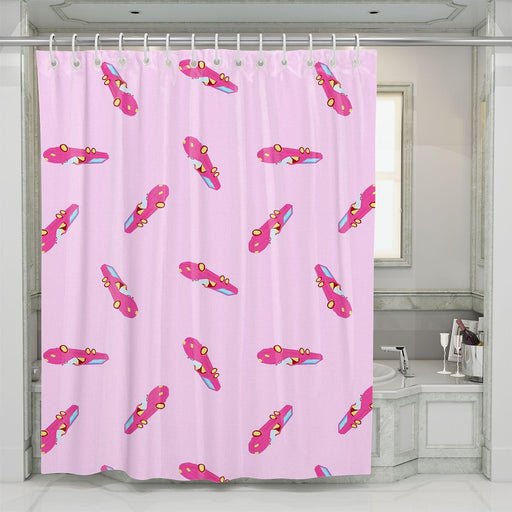 cars aesthetic vaporwave 80s shower curtains