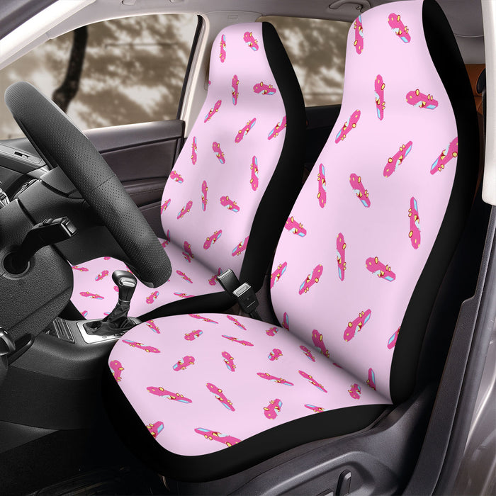 cars aesthetic vaporwave 80s Car Seat Covers