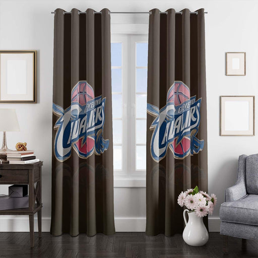 brown cleveland cavaliers nba window Curtain