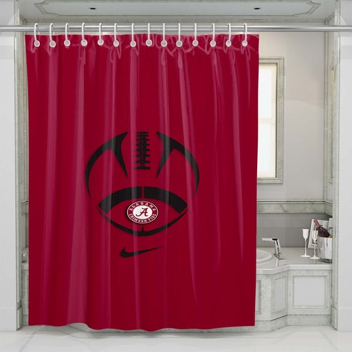 crimson tide nike shower curtains