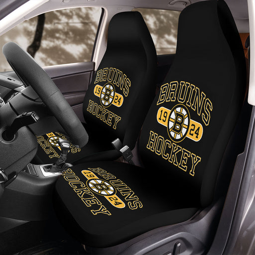 bruins hockey since 1924 Car Seat Covers