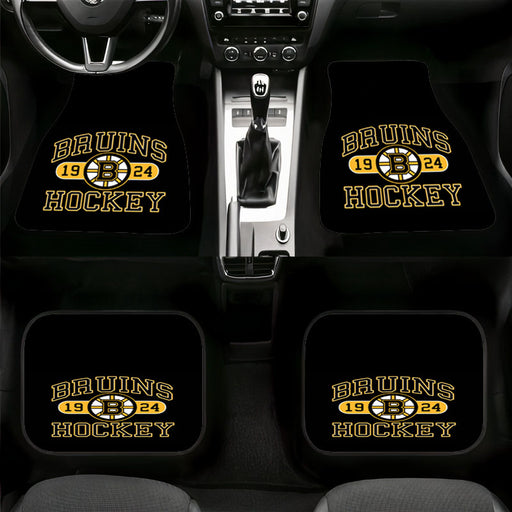 bruins hockey since 1924 Car floor mats Universal fit