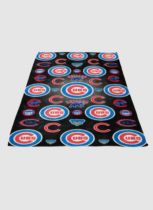 cubs college soft fleece blanket