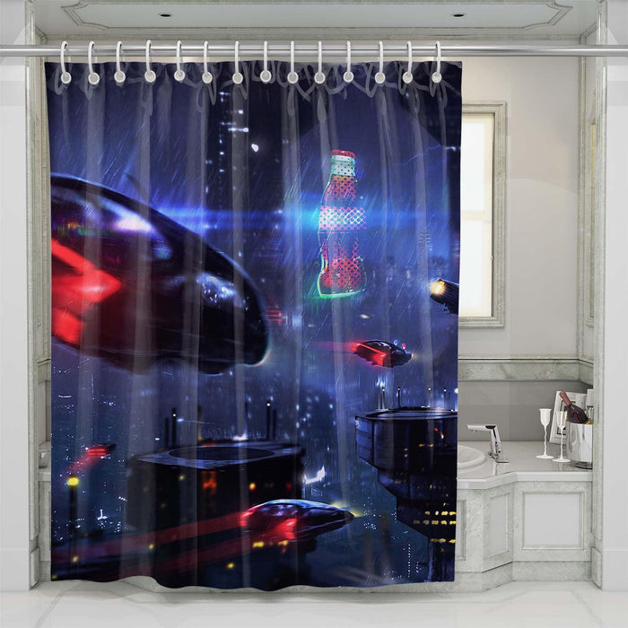 car blade runner 2049 shower curtains