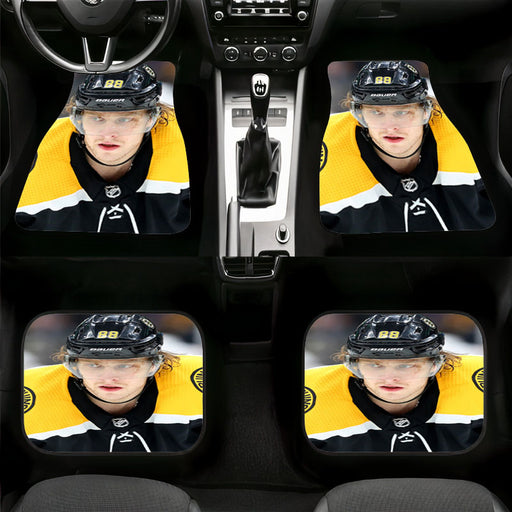 bruins winger davis pastrnak Car floor mats Universal fit