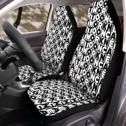 cartoon network logo font Car Seat Covers